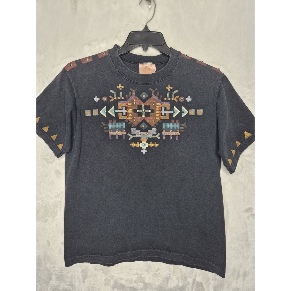 Vintage Myo Pinon Clothing Co Southwestern Shirt Womens M Tribal 21x25.5